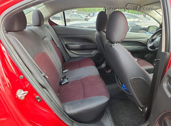ML32F4FJ5LHF06577 2020 MITSUBISHI MIRAGE Red უკანა სავარძლების ხედი