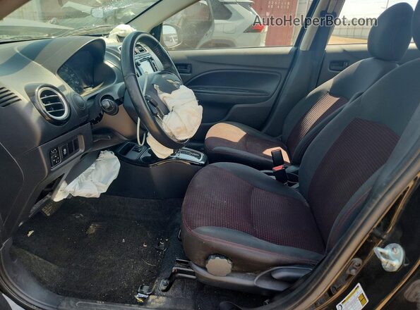 ML32F4FJ5LHF09737 2020 MITSUBISHI MIRAGE Black Widok wnętrza z przodu