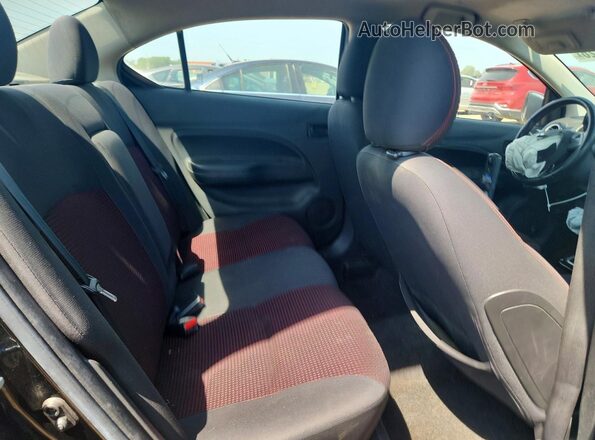 ML32F4FJ5LHF09737 2020 MITSUBISHI MIRAGE Black Widok tylnych siedzeń