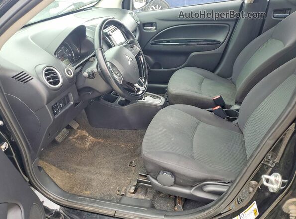 ML32F4FJ6HHF14050 2017 MITSUBISHI MIRAGE Black წინა სალონის ხედი