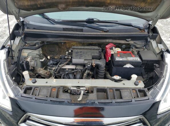 ML32F4FJ6HHF14050 2017 MITSUBISHI MIRAGE Black უკანა სალონის ხედი