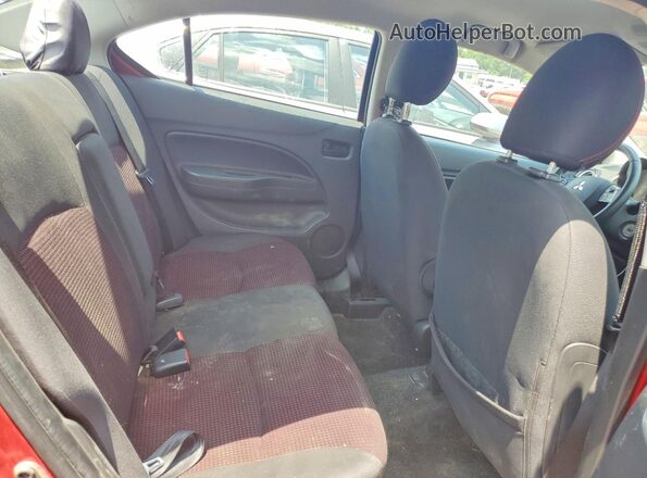 ML32F4FJ6LHF00318 2020 MITSUBISHI MIRAGE Red Vista de los asientos traseros