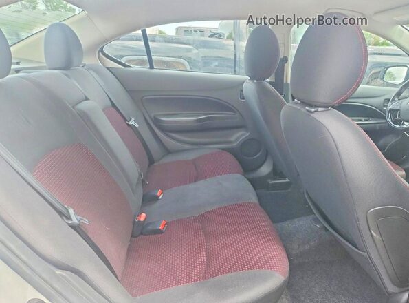 ML32F4FJ7LHF04376 2020 MITSUBISHI MIRAGE White უკანა სავარძლების ხედი
