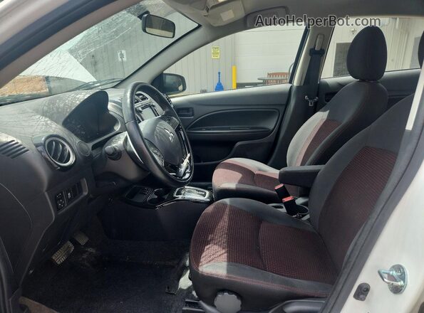 ML32F4FJ7LHF04376 2020 MITSUBISHI MIRAGE White წინა სალონის ხედი