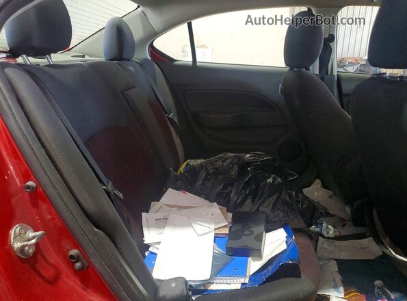 ML32F4FJ8LHF04872 2020 MITSUBISHI MIRAGE Red Rear seats view