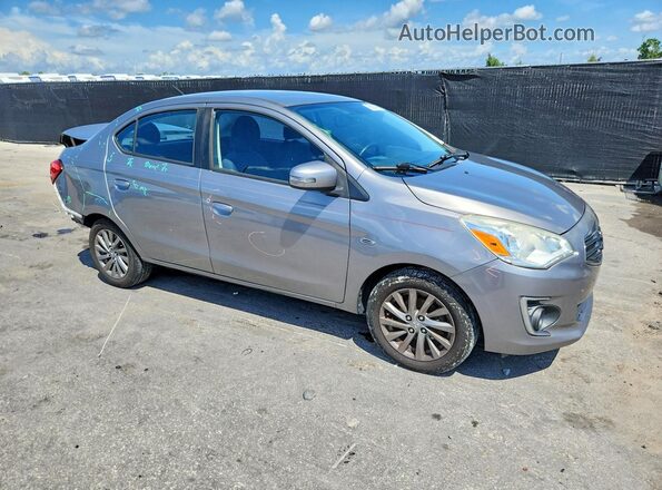 ML32F4FJXJHF01663 2018 MITSUBISHI MIRAGE Gray Передня права чверть