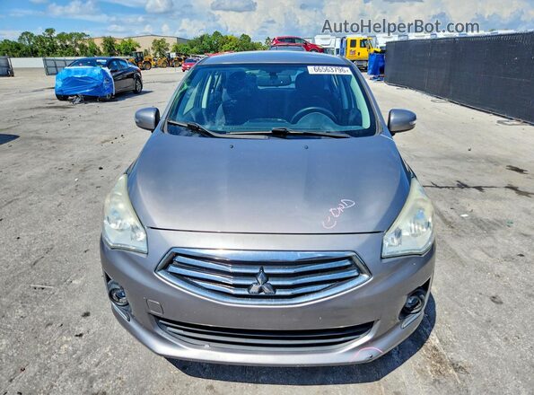 ML32F4FJXJHF01663 2018 MITSUBISHI MIRAGE Gray Вид спереду