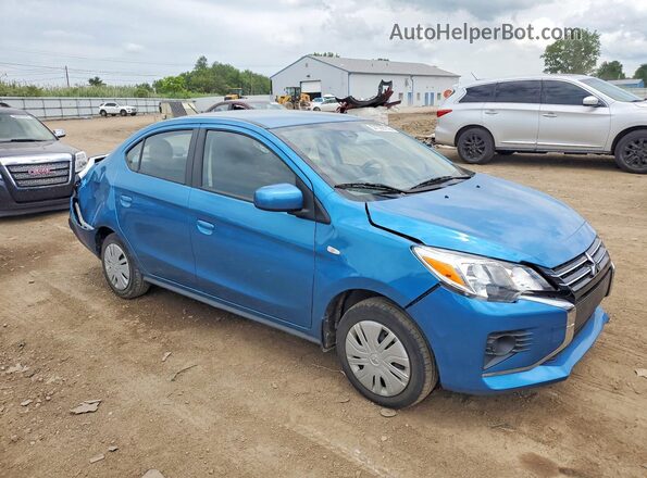 ML32FUFJ3RHF13729 2024 MITSUBISHI MIRAGE Синий Передняя правая четверть