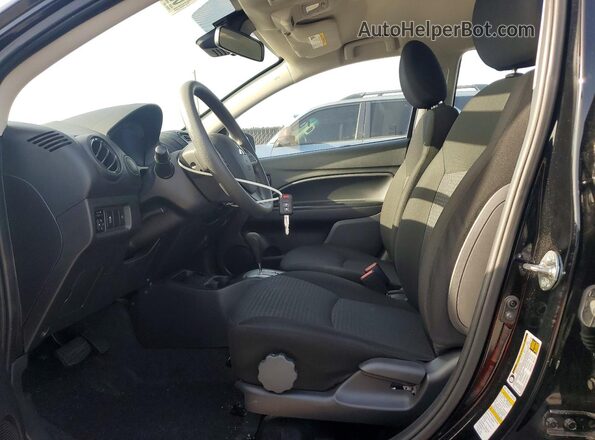 ML32FUFJ5RHF20102 2024 MITSUBISHI MIRAGE Black Widok wnętrza z przodu