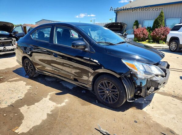 ML32FUFJ7RHF04595 2024 MITSUBISHI MIRAGE Черный Передняя правая четверть