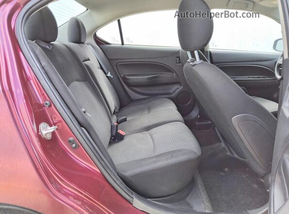 ML32FUFJ7RHF08274 2024 MITSUBISHI MIRAGE Burgundy Вид задніх сидінь