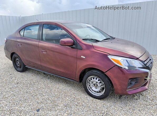 ML32FUFJ7RHF08274 2024 MITSUBISHI MIRAGE Burgundy Передня права чверть
