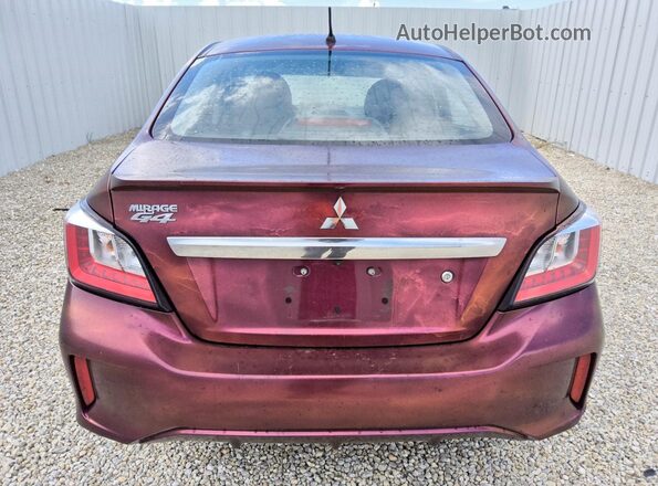 ML32FUFJ7RHF08274 2024 MITSUBISHI MIRAGE Burgundy Вид ззаду