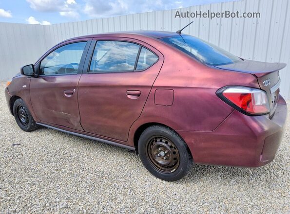 ML32FUFJ7RHF08274 2024 MITSUBISHI MIRAGE Burgundy Задня ліва чверть