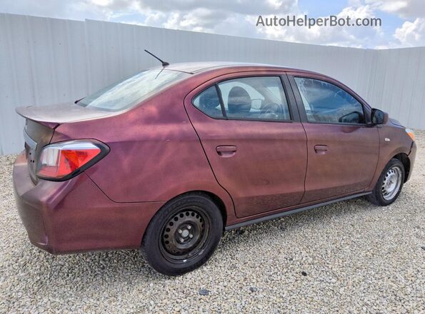 ML32FUFJ7RHF08274 2024 MITSUBISHI MIRAGE Burgundy Հետևի աջ