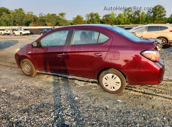 ML32FUFJ8NHF06706 2022 MITSUBISHI MIRAGE Burgundy უკანა მარცხენა