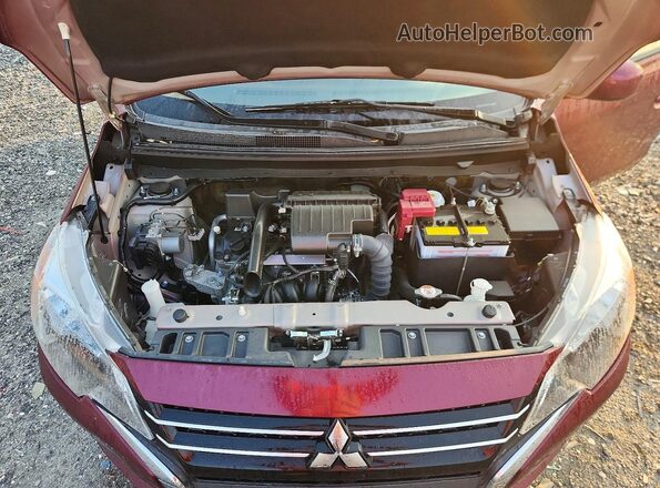 ML32FUFJ8NHF06706 2022 MITSUBISHI MIRAGE Burgundy უკანა სალონის ხედი