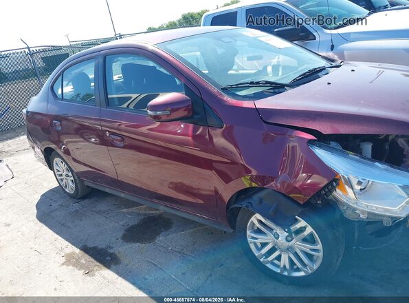 ML32FVFJ3RHF09444 2024 MITSUBISHI MIRAGE G4 Burgundy Սալոնի 360 աստիճան տեսք