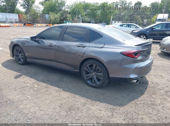 NJ2423E 2021 ACURA TLX Gray Rear left