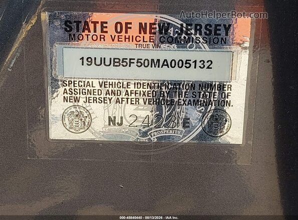 NJ2423E 2021 ACURA TLX Gray Engine compartment view