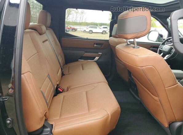 NJ2454E 2023 TOYOTA TUNDRA Black Vista de los asientos traseros