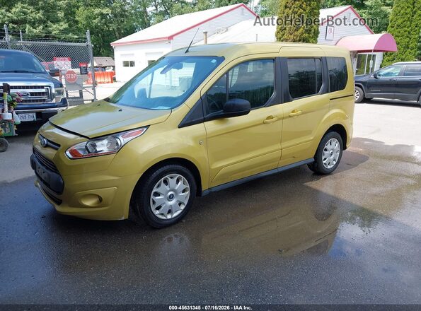 NM0AE8FX6G1276452 2016 FORD TRANSIT CONNECT Yellow Առջևի ձախ երեք քառորդ տեսարան