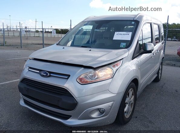 NM0AE8G71H1297760 2017 FORD TRANSIT CONNECT Silver Առջևի ձախ երեք քառորդ տեսարան