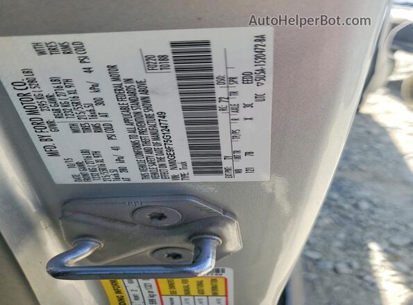 NM0GE9F75G1247749 2016 FORD TRANSIT Gray Widok naklejki z numerem VIN