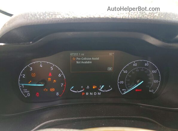 NM0GS9F27L1464758 2020 FORD TRANSIT White Вид щитка приладів