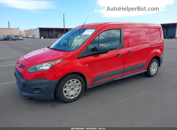 NM0LE7E72J1346055 2018 FORD TRANSIT CONNECT Red Առջևի ձախ երեք քառորդ տեսարան