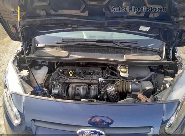 NM0LE7E7XG1283862 2016 FORD TRANSIT CONNECT Blue Vista del compartimento del motor