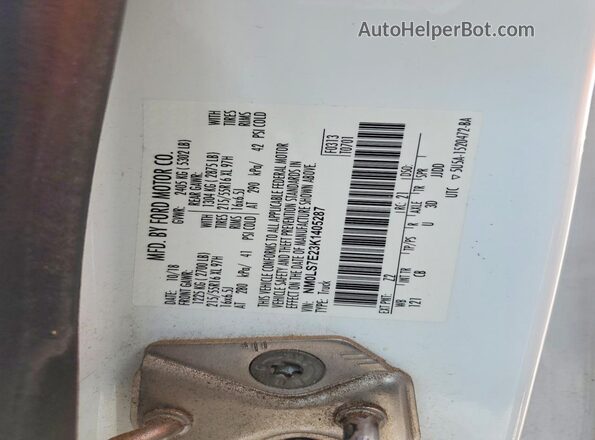 NM0LS7E23K1405287 2019 FORD TRANSIT White Vista interior de 360 grados