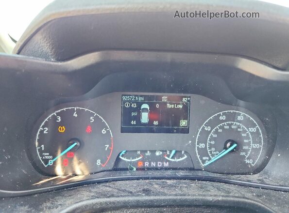 NM0LS7E23L1472442 2020 FORD TRANSIT White Widok zestawu wskaźników
