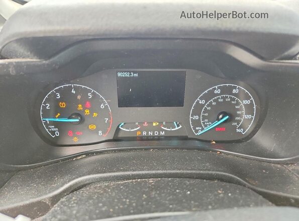 NM0LS7E2XM1499476 2021 FORD TRANSIT White Instrument cluster view