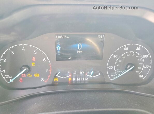 NM0LS7T22N1522298 2022 FORD TRANSIT White Вид щитка приладів