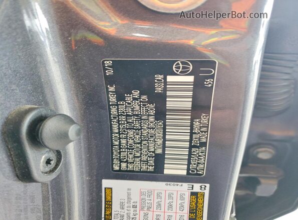NMTKHMBX0KR076545 2019 TOYOTA C-HR Серый Вид подкапотного пространства