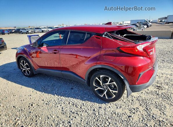 NMTKHMBX1JR044685 2018 TOYOTA C-HR Maroon Հետևի ձախ