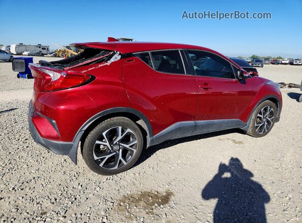 NMTKHMBX1JR044685 2018 TOYOTA C-HR Maroon Հետևի աջ