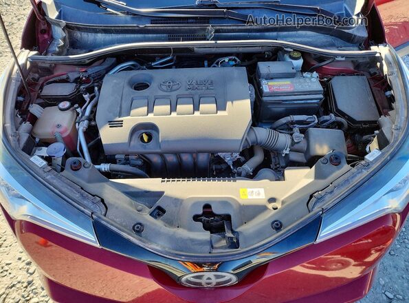 NMTKHMBX1JR044685 2018 TOYOTA C-HR Maroon Շարժիչի բաժամունքի տեսք