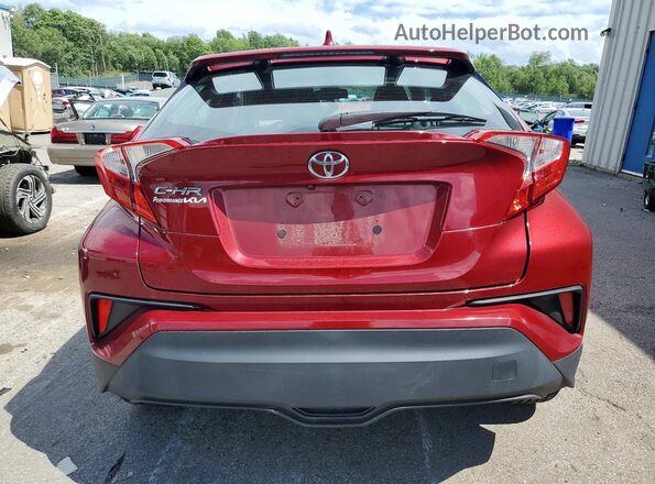 NMTKHMBX1KR072259 2019 TOYOTA C-HR Red Vista trasera
