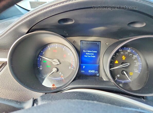 NMTKHMBX2JR015681 2018 TOYOTA C-HR White Instrument cluster view