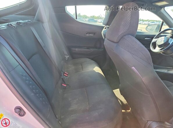 NMTKHMBX2JR048843 2018 TOYOTA C-HR White Вид задніх сидінь