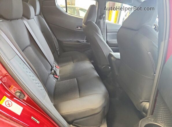 NMTKHMBX3JR008111 2018 TOYOTA C-HR Burgundy Rear seats view