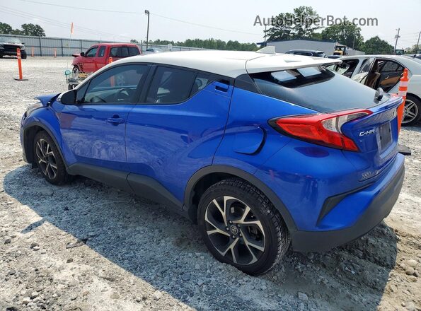 NMTKHMBX3JR031713 2018 TOYOTA C-HR Blue Trasero izquierdo
