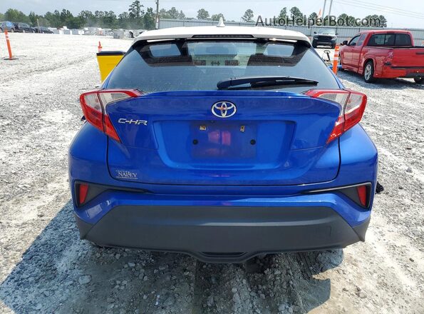 NMTKHMBX3JR031713 2018 TOYOTA C-HR Blue Vista trasera
