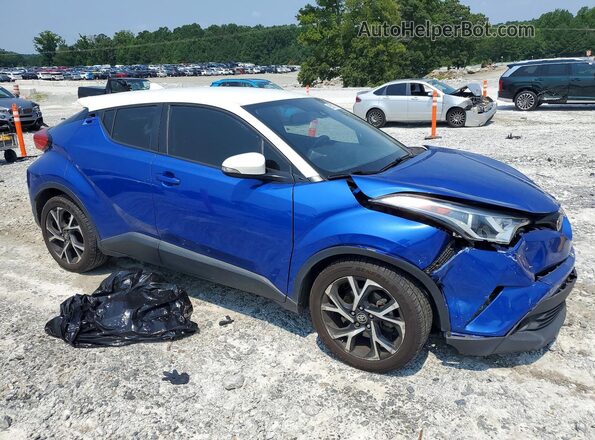 NMTKHMBX3JR031713 2018 TOYOTA C-HR Blue Delantero derecho