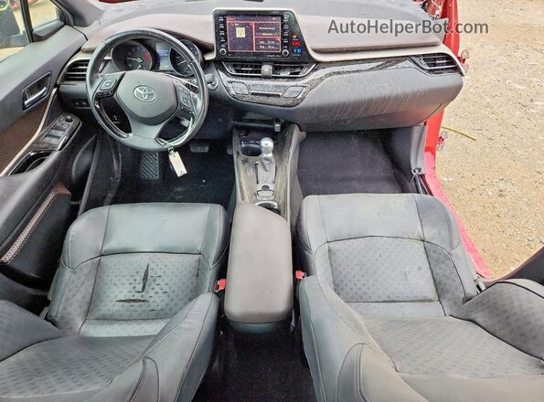 NMTKHMBX3KR080282 2019 TOYOTA C-HR Red Vista del salpicadero