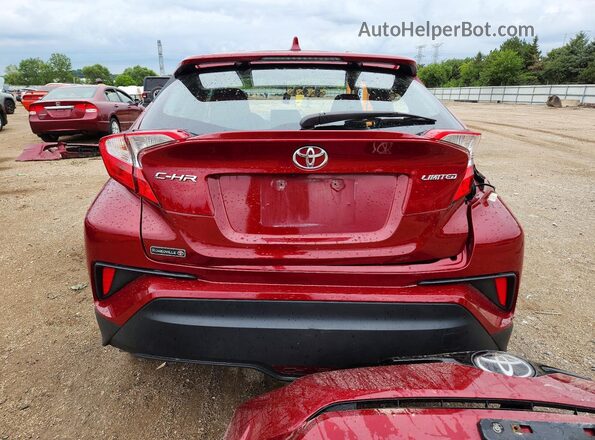 NMTKHMBX3KR080282 2019 TOYOTA C-HR Red Vista trasera