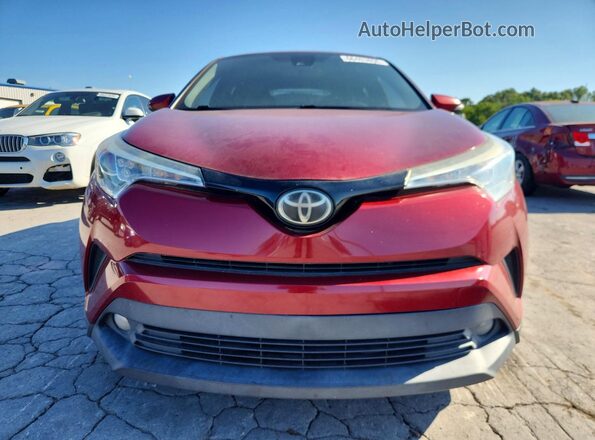 NMTKHMBX4JR011938 2018 TOYOTA C-HR Red Vista de los asientos traseros