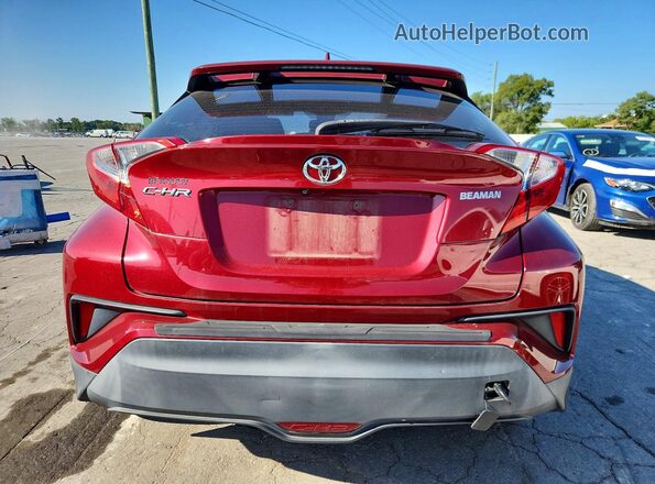 NMTKHMBX4JR011938 2018 TOYOTA C-HR Red Vista interior trasera